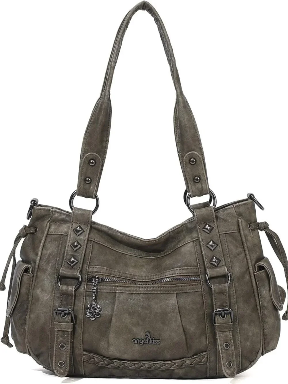 Chic Multi-Pocket Retro Hobo Tote Bag for Women | Stylish Shoulder Handbag
